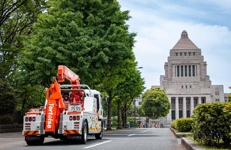 動かなくなったお車の救急搬送。どんな状況でも対応できます。